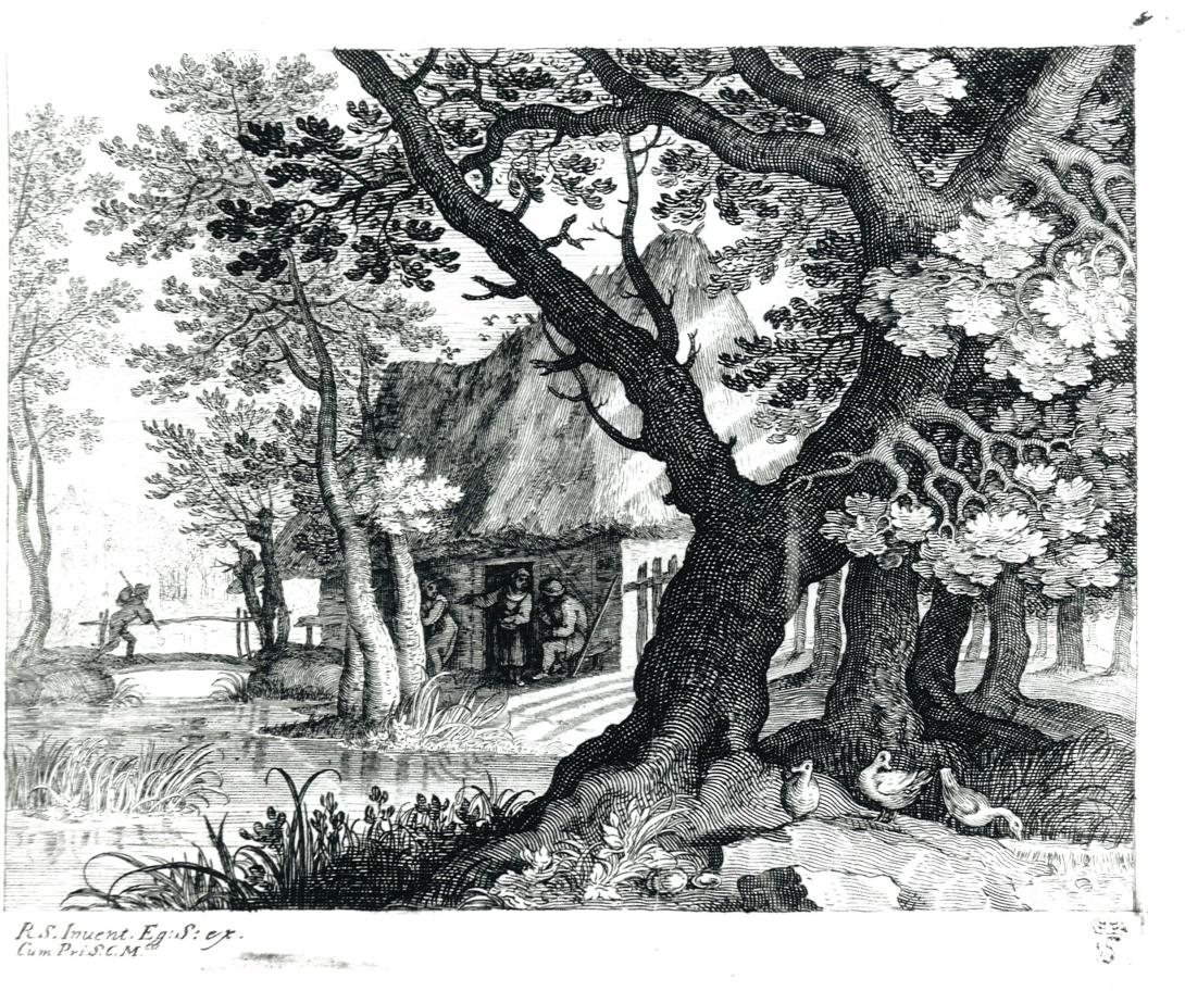 Huisje in het bos van Roelant Savery