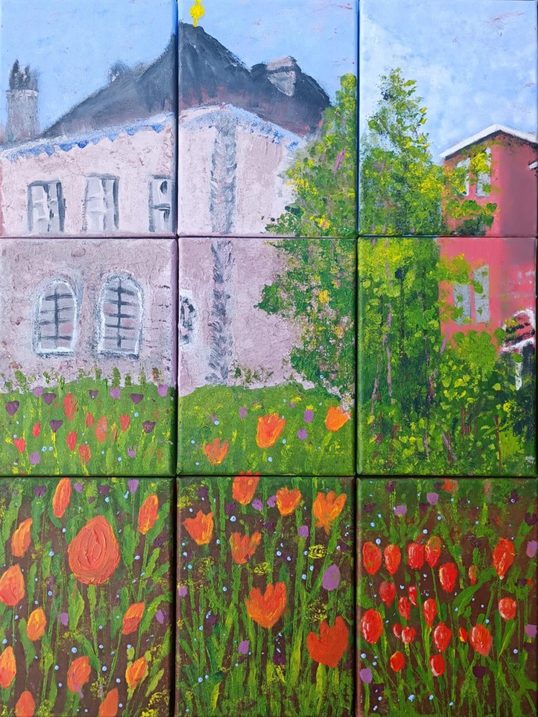 Herschildering tuin Rubenshuis