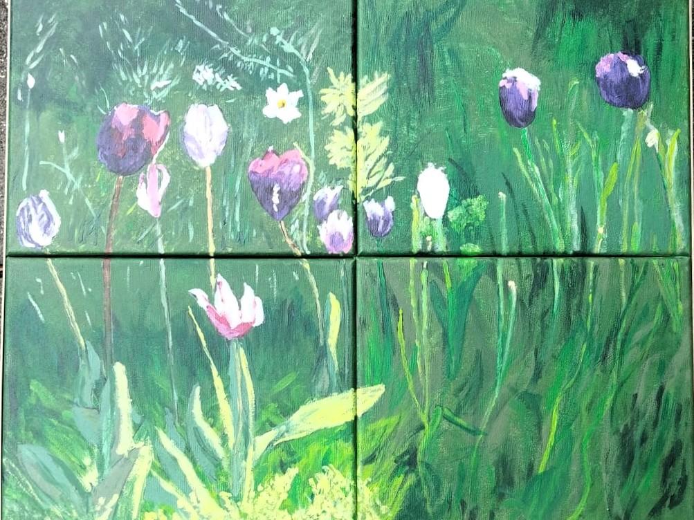 Herschildering tuin Rubenshuis