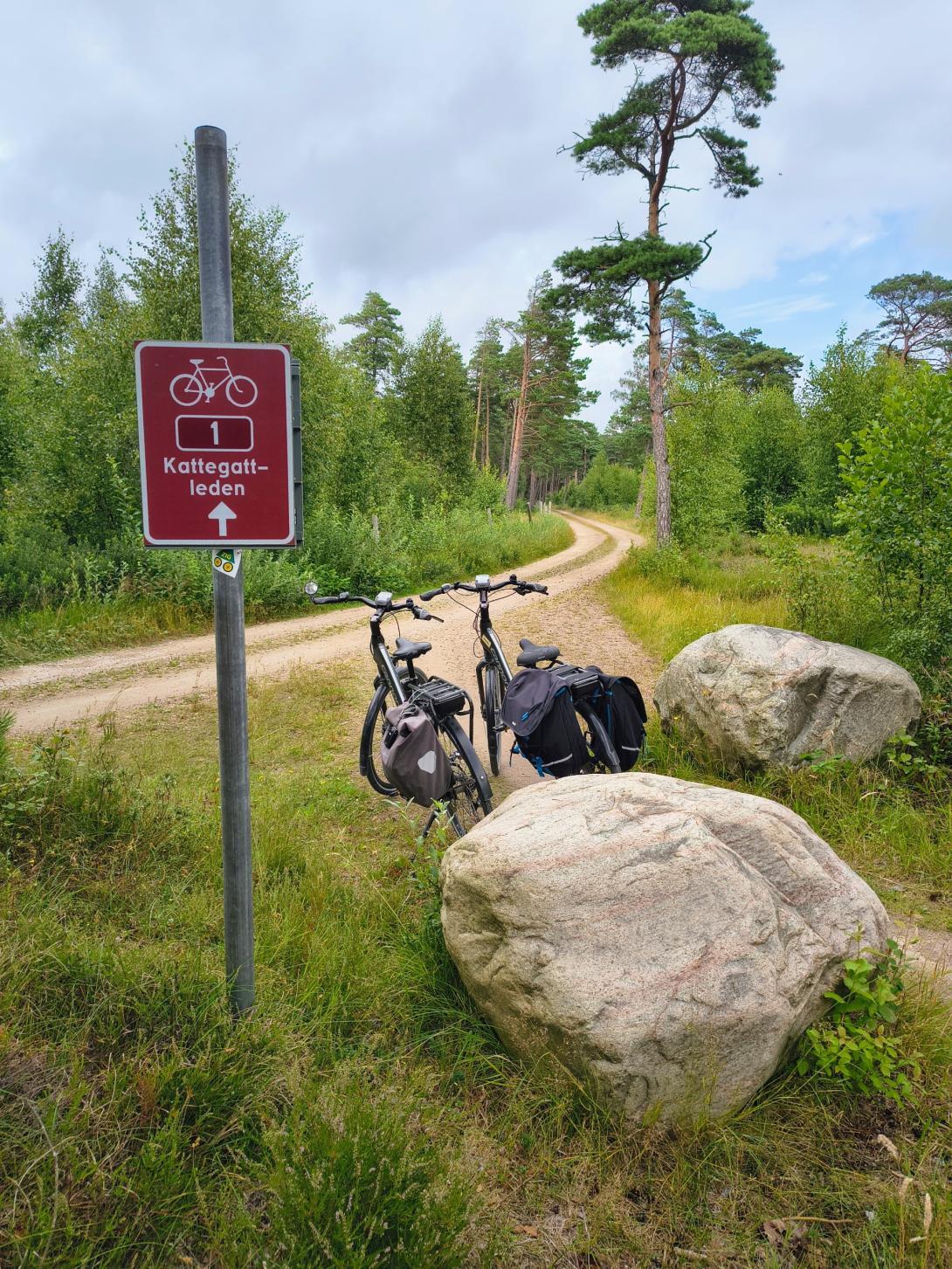 fietsen van Marc en Cis in Scandinavie