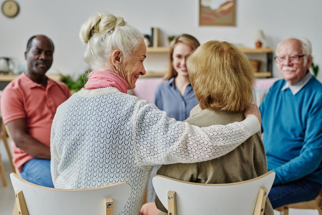 Een Familiegroep die samenkomt